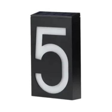 Imagem de Luz De Número De Casa LED Alimentada Por Energia Solar, À Prova d'Água