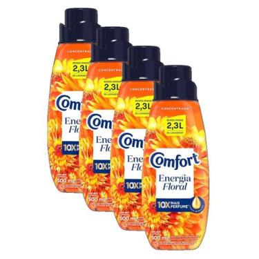 Imagem de kit 4 Amaciante Comfort Concentrado Hydra Sérum 500Ml
