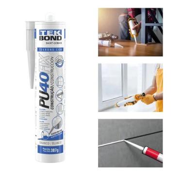 Imagem de Cola pu40fix branco cartucho 387g/280ml tekbond