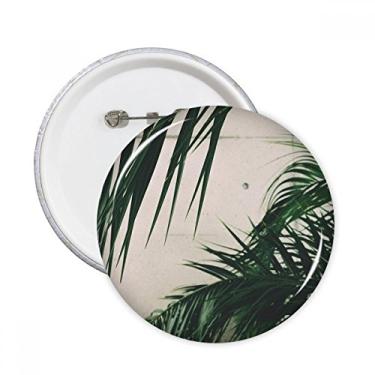 Imagem de Fotografia Folha Planta Imagem Natureza Pinos Redondos Emblema Decoração de Roupas 5 peças Presente