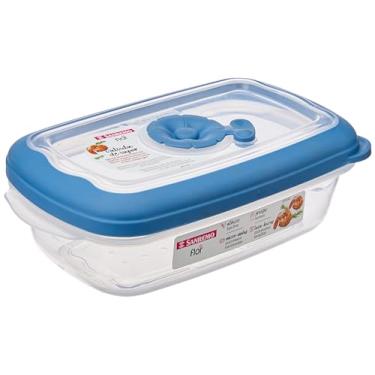 Imagem de Sanremo - Pote Plástico Hermético Retangular de 430ml, Linha Flor