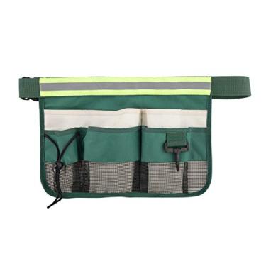 Imagem de Bolsa para ferramentas de jardim Sacos de cinto para ferramentas de cintura Avental com bolsos Kit de jardinagem em tecido Oxford 600D Sacola Organizador doméstico Suporte de kit de ferramentas de