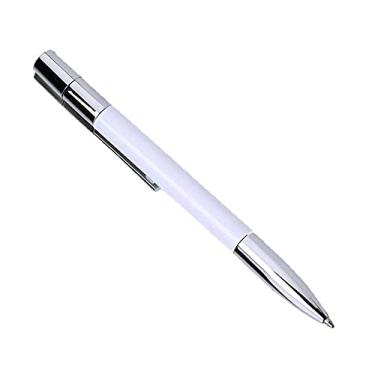 Imagem de 64 GB Fountain Pen Shape USB 2.0 Flash Drive memória USB Memory Stick Flash disco pendrive Jump Drive disco Flash Pen Drive USB Stick USB Drive U disco Pen Drive (branco)