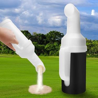 Imagem de Roykaw Garrafa de areia para carrinho de golfe, pote de areia com alça, suporte de areia universal compatível com modelos EZGO, Club Car e Yamaha, grande volume (areia de 1000 ml) e sem necessidade de