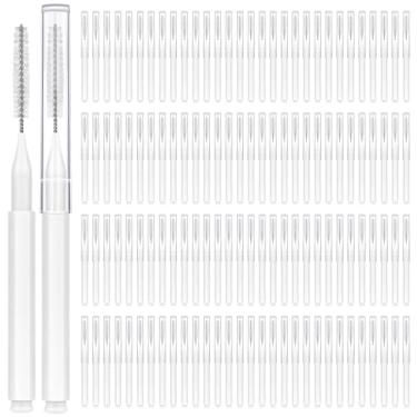 Imagem de MAPVOLUT 120 escovas interdentais, aparelho de limpeza de escova ortodôntico, palitos de fio dental para aparelho de limpeza de dentes, cabeça de escova dental em espiral para cuidados bucais