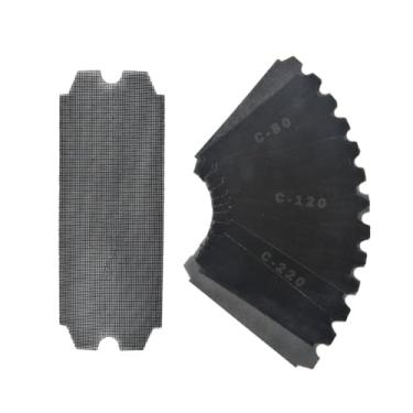 Imagem de Tela de lixamento Drywall 11 x 11 – 1/4 polegadas (4-3/16") Grits 80,120,220-18 peças