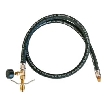 Imagem de Pigtail Registro Gás Botijão 13kg 1/8 C/Mangueira - 1m Kit