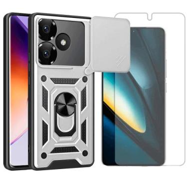 Imagem de Capa Capinha Anel Para Xiaomi Poco F6 5G + Pelicula Hidrogel - GR Glob