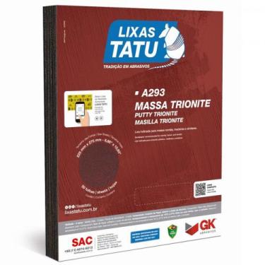 Imagem de Lixa Massa Trionite 220 ./ Kit Com 50 Folhas - LIXAS TATU