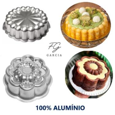 Imagem de Kit Com 1 Forma Charlotte Para Bolo Bundt Bolo Nórdico + 1 Forma Marga