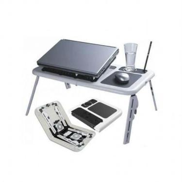 Imagem de Mesa Notebook Com Cooler Dobrável Suporte Base Mouse Copo - BCS BORA C