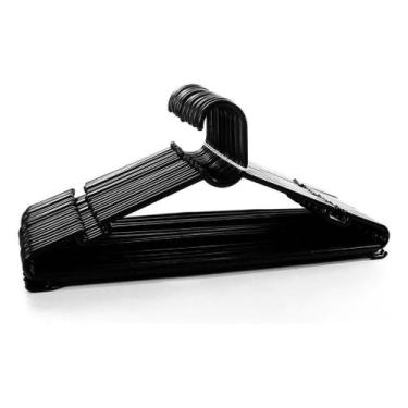 Imagem de Kit 04 Cabides Preto Reforçado Adulto Linha Premium - Generic