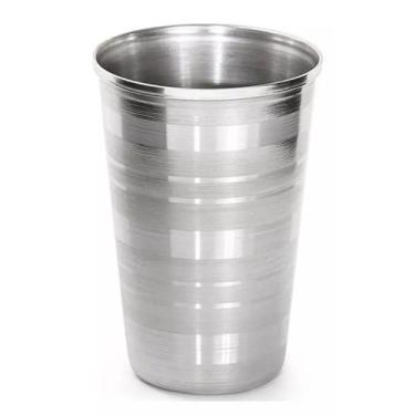 Imagem de Copo De Aço Inox Resistente Grande Cerveja Agua Suco 390ml - tuut