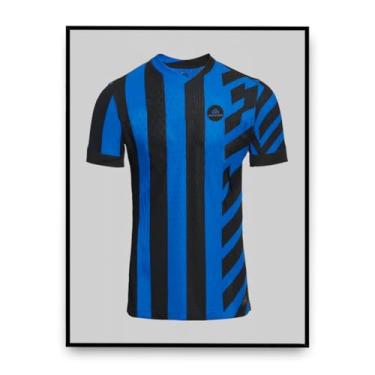 Imagem de Click Quadros Moldura Caixa Alta Para Camiseta Time Futebol Com Proteção 80x90 cm Preta