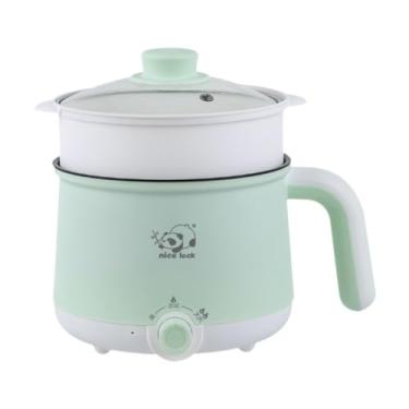 Imagem de Gralara Mini panela multifuncional, mini panela de viagem, panela portátil para cozinhar macarrão, para bolinhos, mingaus, sopas, Vaporizador Pp