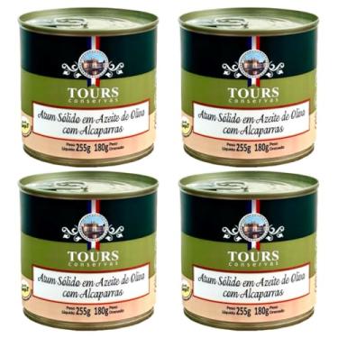 Imagem de 4X Atum em Lata Sólido Tours em Azeite de Oliva com Alcaparras - 255g