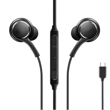 Imagem de PONTO DO NERD, Fones de Ouvido com Fio Premium, (USB-C), À Prova de Suor, Microfone Embutido, Compatível com Samsung, entre outros