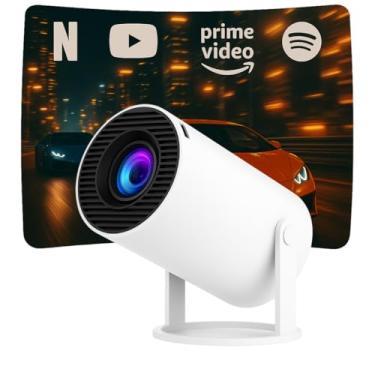 Imagem de Projetor Portátil 4K 1080p com Wi-Fi 6, Bluetooth 5.0 e Android 11