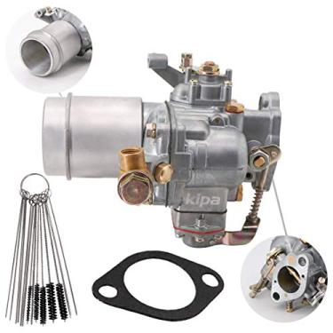 Imagem de KIPA Carburador adequado para Jeep Willys 134 CI L-Head Engine Substitui 1941-1945 MB 1941-45 GPW 1945-49 CJ2A 48-53 CJ3A 50-52 M38 1 Barrel # 17701.01 923806 com junta Durável