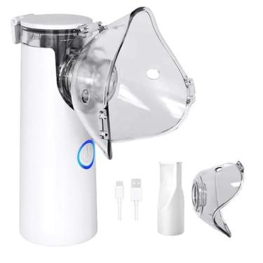 Imagem de Nebulizador Inalador Ultrassonico Silencioso Sem Fio Tratamento Respir