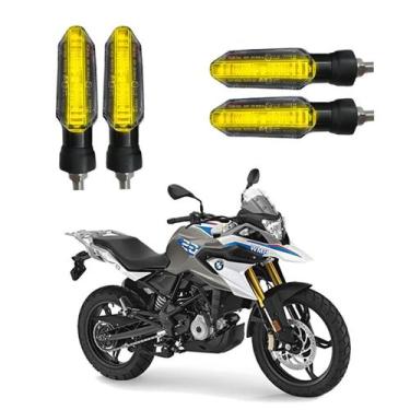 Imagem de Kit Seta para Moto BMW G 310 GS Pisca Led Universal P53 12V Esportivo 