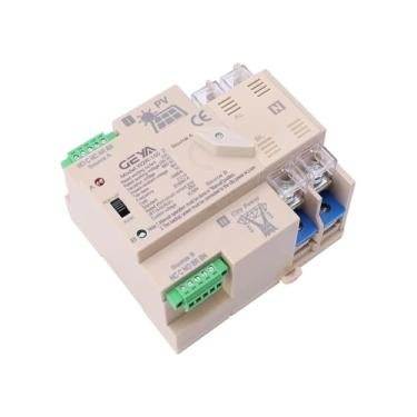 Imagem de GAEYAELE Interruptor de Transferência Automática Fotoelétrico da Rede Elétrica ATS PV Uso do Interruptor de Transferência do Gerador de Energia do Sistema Solar (ATS-2P-63A-110VAC-Solar)