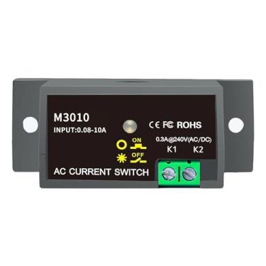 Imagem de Relé de detecção de corrente CA Interruptor de detecção de corrente 0-10A Relé de monitoramento de sensor de amplificador normalmente aberto (M3010)