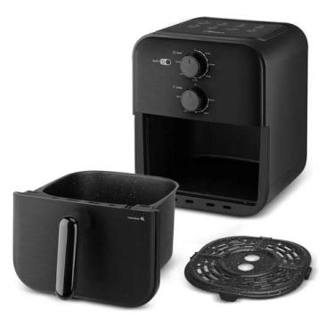 Imagem de Fritadeira Elétrica Air Fryer Midea 4,0 Litros Quadrada 127V, Preto, 1