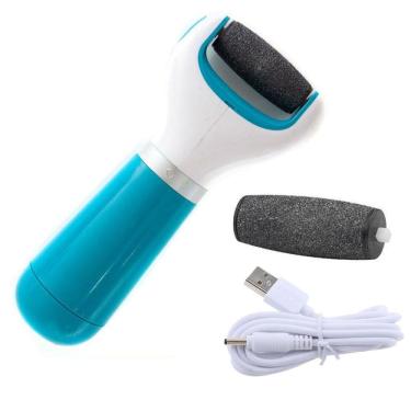 Imagem de Esfoliador Remove Calos Lixa De Pé Recarregável + 1 Refil
