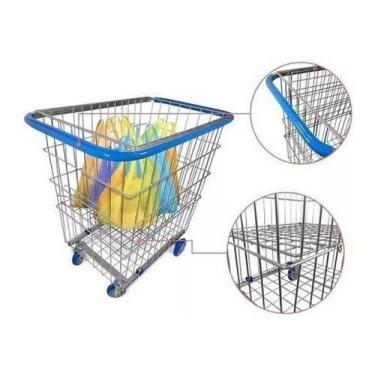Imagem de Kit 2 Carrinho Para Condomínio 215 Litros Com Repartição - jsn