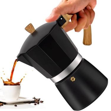 Imagem de Máquina de café expresso de fogão de alumínio Moka Pot Valvpant 450ml 