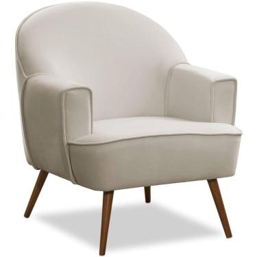 Imagem de Poltrona Decorativa Pérola Pés Palito