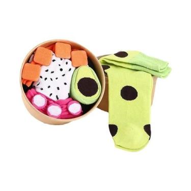 Imagem de Conjunto De Meias Longas De Algodão Puro Com Tema De Sushi Japonês, Sa
