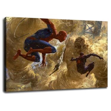 Imagem de 093 Sandman Wall Art Artstration Canvas Prints Miles Poster For Home conjunto de 1 decorações com moldura 81.3 cm x 61.0 cm