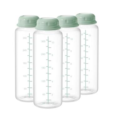 Imagem de TOVVILD Mamadeira de armazenamento de leite materno de 350 ml, garrafas de coleta de recipiente de leite materno para geladeira e refrigerador de leite materno Momcozy de 623 g, mamadeiras de pescoço