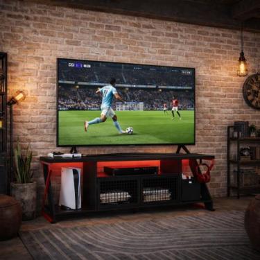 Imagem de Rack Gamer com LED RGB para TV até 60 Polegadas com Portas Metálicas e
