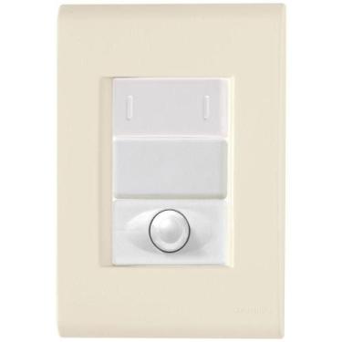 Imagem de Cj Interruptor Paralelo + Dimmer Ajustável Liz Bege Tramontina Complet