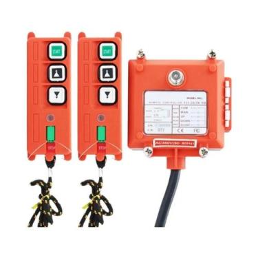 Imagem de Controle Remoto Industrial Sem Fio 220V 12V 24V Para Guincho Elétrico 
