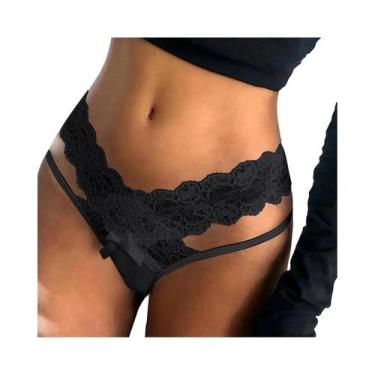 Imagem de Calcinhas De Renda Floral plus Size Com Cintura Baixa Transparentes Pa