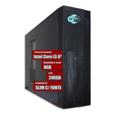 Imagem de Computador Pc Slim Intel Core I3 6ªg 8gb Ram Ssd 240gb WifiI - PRIME S