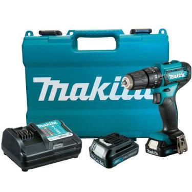 Imagem de Furadeira Parafusadeira de impacto 3/8" a bateria 12V com 2 baterias e