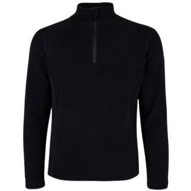 Imagem de Blusa térmica em fleece com zíper de gola unisex adulto - Genérica, GG