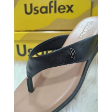 Imagem de Chinelo Usaflex Salto Plataforma MM0707, Preto, 38