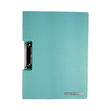 Imagem de Pasta Prancheta Horizontal A4 Azul Claro Yes com Bolso Interno Documen
