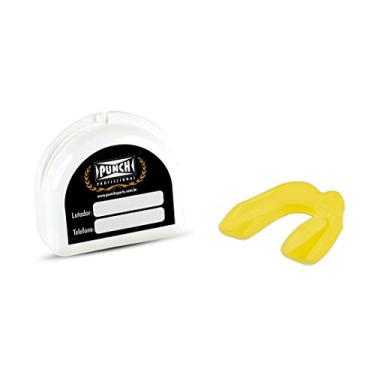 Imagem de Punch Protetor Bucal Simples - com Estojo Unissex Único Amarelo