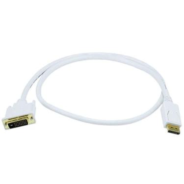 Imagem de Monoprice Cabo DisplayPort para DVI de 91 cm 28 AWG - Branco