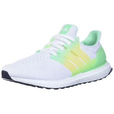 Imagem de adidas Tênis de corrida masculino Ultraboost 5.0 Alphaskin, Nuvem, branco/nuvem, branco/verde feixe, 8