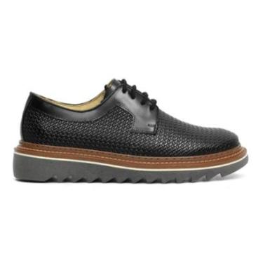 Imagem de Sapato Masculino Loafer Masculino Em Couro Legitimo Tratorado Preto Dubay-Masculino