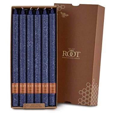 Imagem de Root Candles Velas de jantar Arista Timberline sem perfume, 30 cm, 12 unidades, Abyss
