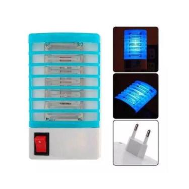 Imagem de Luminária Armadilha Lâmpada Elétrica Insetos Mata Mosquito - Novo Sécu